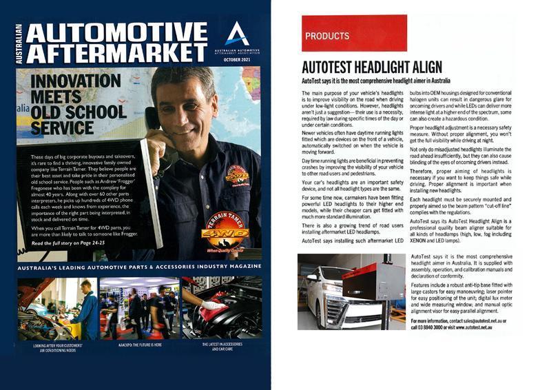 AAAA Magazing article Headlight Aiming and Safety