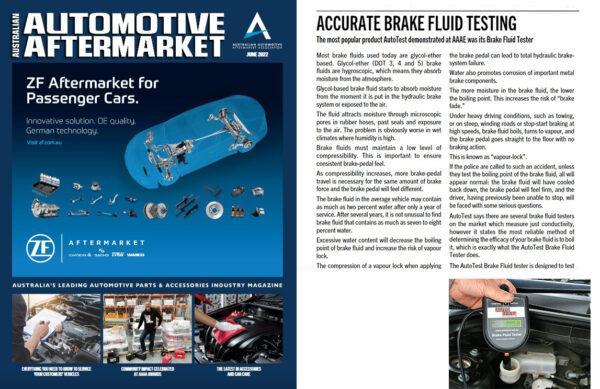 Accurate Brake Fluid Testing - AutoTest Products Pty Ltd