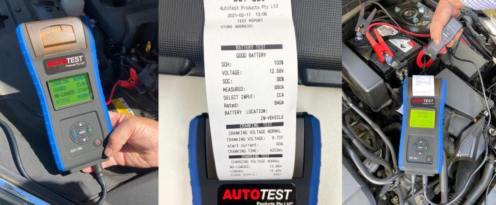 AutoTest Battery System Tester for accurate battery testing and health check